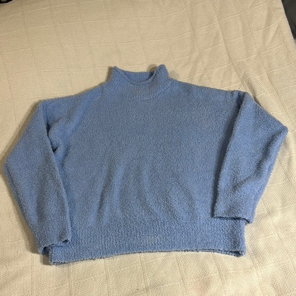 Sincerely Jules Blue Cowl Neck Sweater Relaxed Fit - Picture 1 of 4